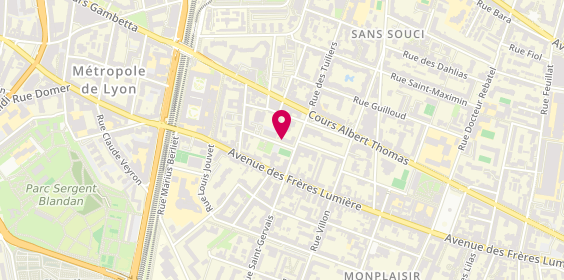 Plan de ADIMI Farah, 9 Rue Saint Hyppolyte, 69008 Lyon
