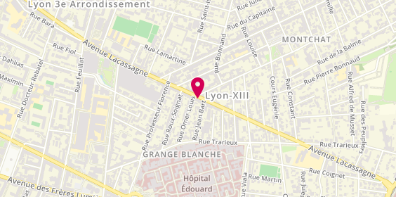 Plan de FAURE Aurélie, 118 Avenue Lacassagne, 69003 Lyon