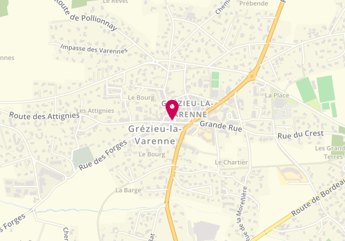 Plan de SEVE Frédérique, 14 Grande Rue, 69290 Grézieu-la-Varenne