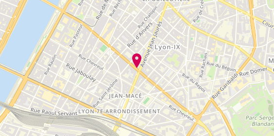 Plan de BRANCART Hinda, 57 Rue de l'Universite, 69007 Lyon