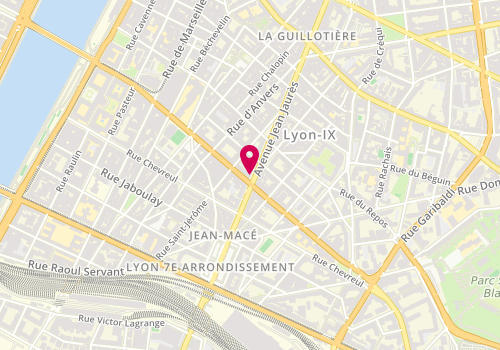 Plan de MORAND Pascale, 64 Avenue Jean Jaurès, 69007 Lyon
