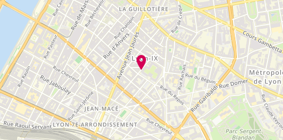 Plan de BETTAHAR Adrien, 11 Rue Elie Rochette, 69007 Lyon