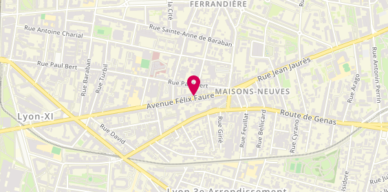 Plan de FRAISSE Raphaël, 219 Avenue Felix Faure, 69003 Lyon
