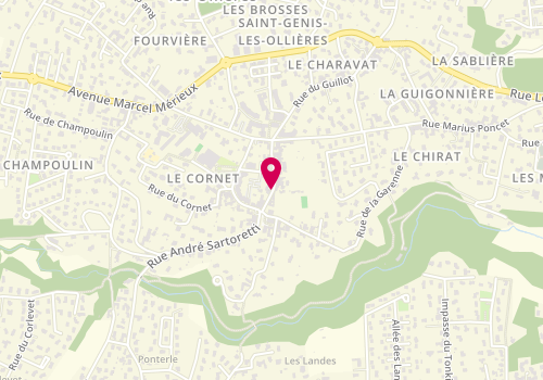 Plan de CARREL ROUSTAN Frédérique, 20 Rue de la Mairie, 69290 Saint-Genis-les-Ollières