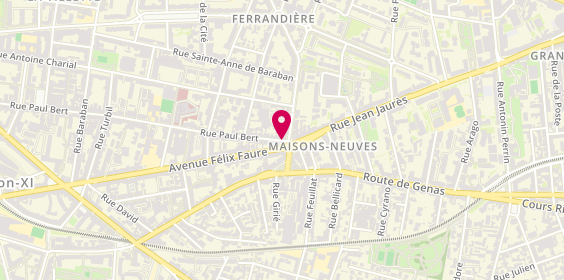 Plan de Cabinet de Soins des Maisons Neuves, 361 Rue Paul Bert, 69003 Lyon
