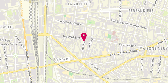 Plan de NOURY Isabelle, 133 Rue Baraban, 69003 Lyon