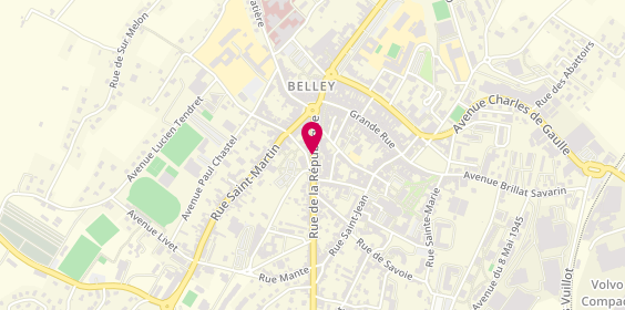 Plan de DELPON Annie, 28 Rue de la Republique, 01300 Belley