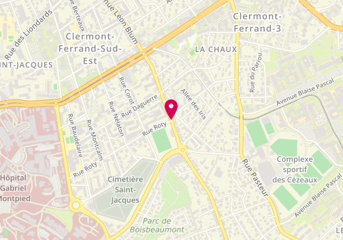 Plan de SIGNABOUT Géraldine, 191 Bis Avenue Leon Blum, 63000 Clermont-Ferrand