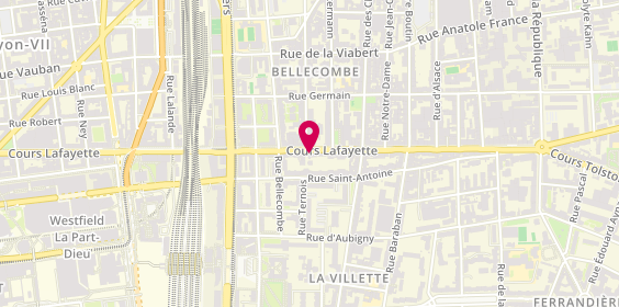Plan de GALLY Anne-Laure, 256 Cours Lafayette, 69003 Lyon