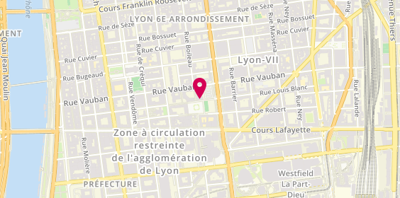 Plan de LASHEB Evelyne, 35 Rue Louis Blanc, 69006 Lyon