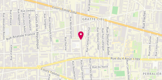 Plan de GUILET Loïc, 35 Rue Paul Verlaine, 69100 Villeurbanne