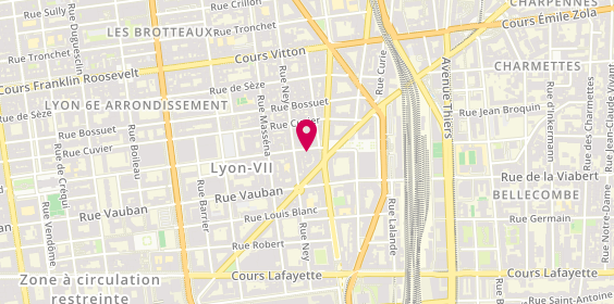 Plan de LEMAIRE Yoann, 134 Rue Bugeaud, 69006 Lyon
