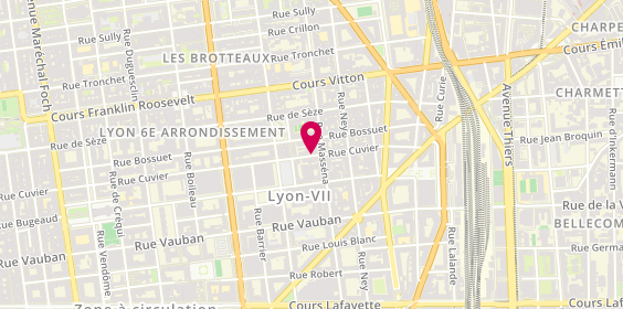 Plan de MORIN Véronique, 145 Rue Cuvier, 69006 Lyon