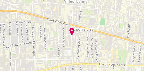 Plan de DENIS Amélie, 17 Rue Paul Verlaine, 69100 Villeurbanne