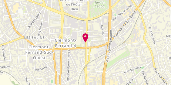 Plan de LAFON Guillaume, 28 Rue de Rabanesse, 63000 Clermont-Ferrand