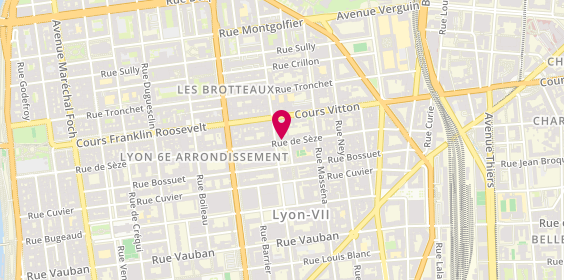 Plan de ROCHE VILLALON Isabelle, 93 Rue de Seze, 69006 Lyon
