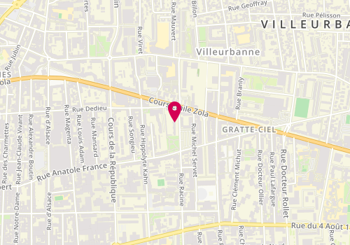 Plan de Saki Jean-Ruffin, 4 Rue Racine, 69100 Villeurbanne
