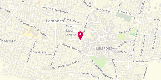 Plan de PERNET-COUDRIER Christiane, 20 Rue du Puy-De-Dôme, 63370 Lempdes
