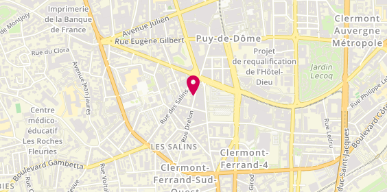 Plan de DUTHEIL Sandrine, 14 Rue Drelon, 63000 Clermont-Ferrand