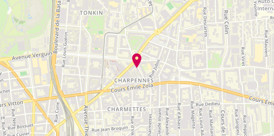 Plan de BOSSEUR DIT Toby Alexandra, 4 Rue des Charmettes, 69100 Villeurbanne