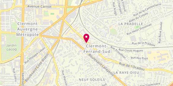 Plan de DE CASTRO Georges, 28 Rue de l'Oradou, 63000 Clermont-Ferrand