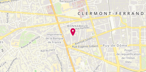 Plan de BRUCHON Paul, 27 Bis Rue Morel Ladeuil, 63000 Clermont-Ferrand