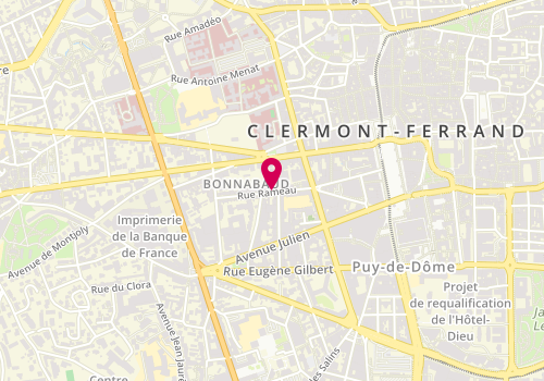 Plan de VIDAL MAILLOT Carole, 12 Rue Rameau, 63000 Clermont-Ferrand