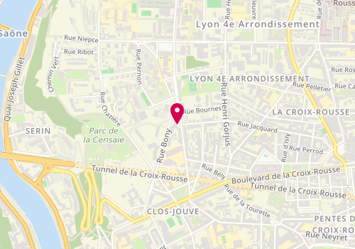 Plan de FELLOUKI-ESCRIVA Hanane, 25 Rue Philippe de Lassalle, 69004 Lyon