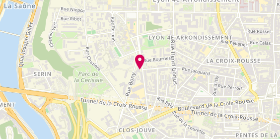 Plan de BOWDLER Claire, 25 Rue Philippe de Lassalle, 69004 Lyon