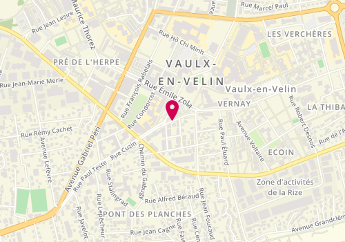Plan de NANTAS Edwige, 6 Rue Maximilien de Robespierre, 69120 Vaulx-en-Velin