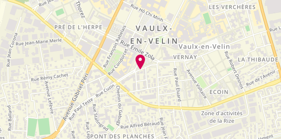 Plan de DENIS Anne Marie, 6 Rue Maximilien de Robespierre, 69120 Vaulx-en-Velin