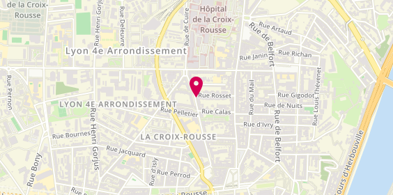 Plan de BORDET Jean Philippe, 50 Rue de Cuire, 69004 Lyon