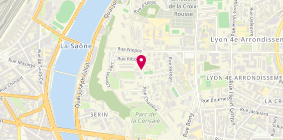 Plan de CERVANTES Sabrina, 63 Bis Rue Chaziere, 69004 Lyon