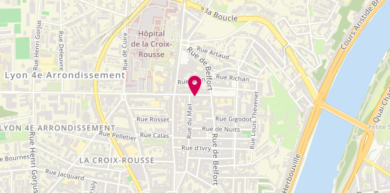 Plan de GUILLERME Blandine, 10 Rue Pailleron, 69004 Lyon