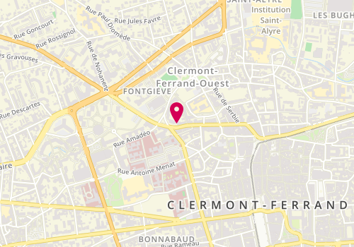 Plan de GOURMELEN Céline, 66 Rue Fontgieve, 63000 Clermont-Ferrand