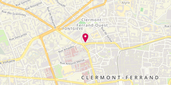 Plan de DA SILVA Claire, 66 Rue Fontgiève, 63000 Clermont-Ferrand