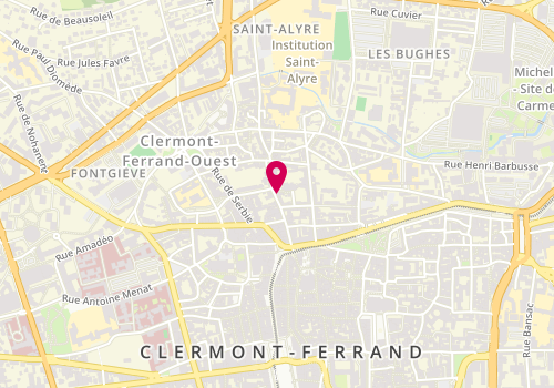 Plan de ROUEL Véronique, 18 Rue Sainte Claire, 63000 Clermont-Ferrand