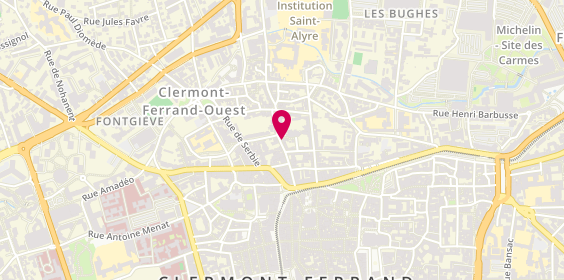 Plan de COURNOL Fabienne, 18 Rue Sainte Claire, 63000 Clermont-Ferrand