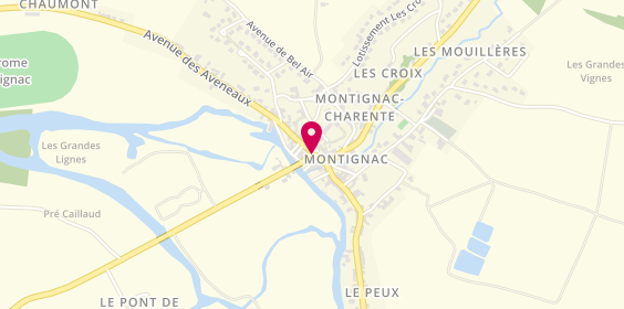 Plan de CHAUVET Véronique, 5 Place des Tours, 16330 Montignac-Charente