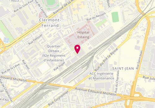 Plan de JACQUET Nicolas, 8 Place Lucie et Raymond Aubrac, 63100 Clermont-Ferrand