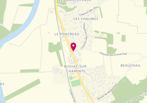 Plan de BERTRAND Sabrina, 1 Allee des Chaumes, 17100 Bussac-sur-Charente