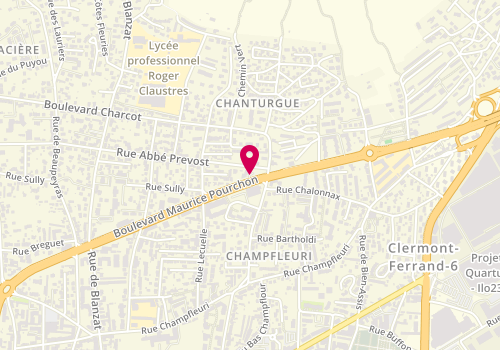 Plan de LANDRE Nathalie, 67 Boulevard Maurice Pourchon, 63100 Clermont-Ferrand