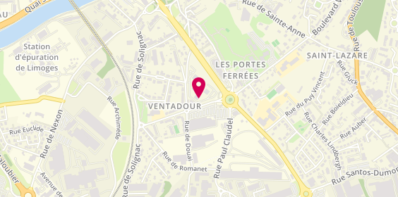 Plan de GUET Sylvie, 16 Rue Bernard de Ventadour, 87000 Limoges