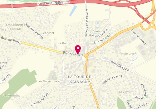 Plan de RONZON Marjorie, 9 Route de Paris, 69890 La Tour-de-Salvagny