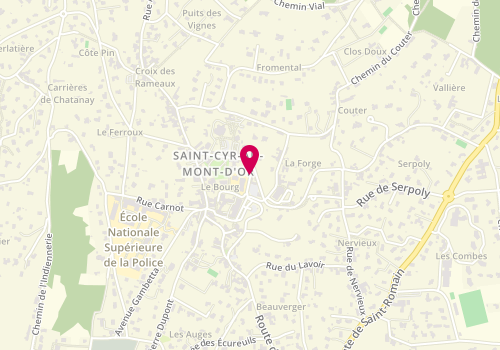 Plan de BAIERA Emily, 6 Rue Louis Touchagues, 69450 Saint-Cyr-au-Mont-d'Or