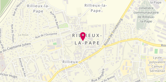 Plan de BUTTIN Rachel, 18 Rue de la République, 69140 Rillieux-la-Pape