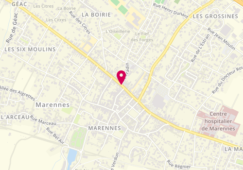 Plan de NICOLAS Yan, 89 Bis Rue Georges Clemenceau, 17320 Marennes-Hiers-Brouage