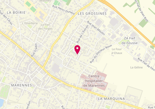 Plan de BOUISSET Cindy, 37 Rue de la Patelle, 17320 Marennes-Hiers-Brouage