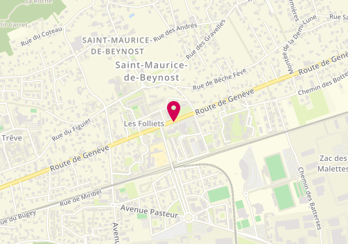 Plan de EXTIER Pons Lydie, 40 Route de Geneve, 01700 Saint-Maurice-de-Beynost