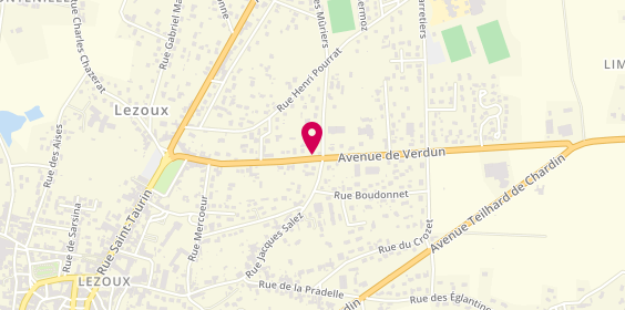 Plan de DUBLANCHET Cécile, 70 Avenue de Verdun, 63190 Lezoux